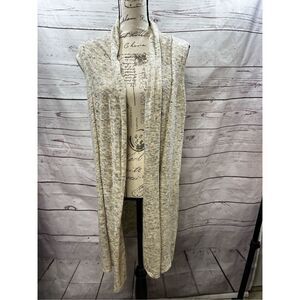 Joseph A tan long sweater vest size medium -‎ Linda